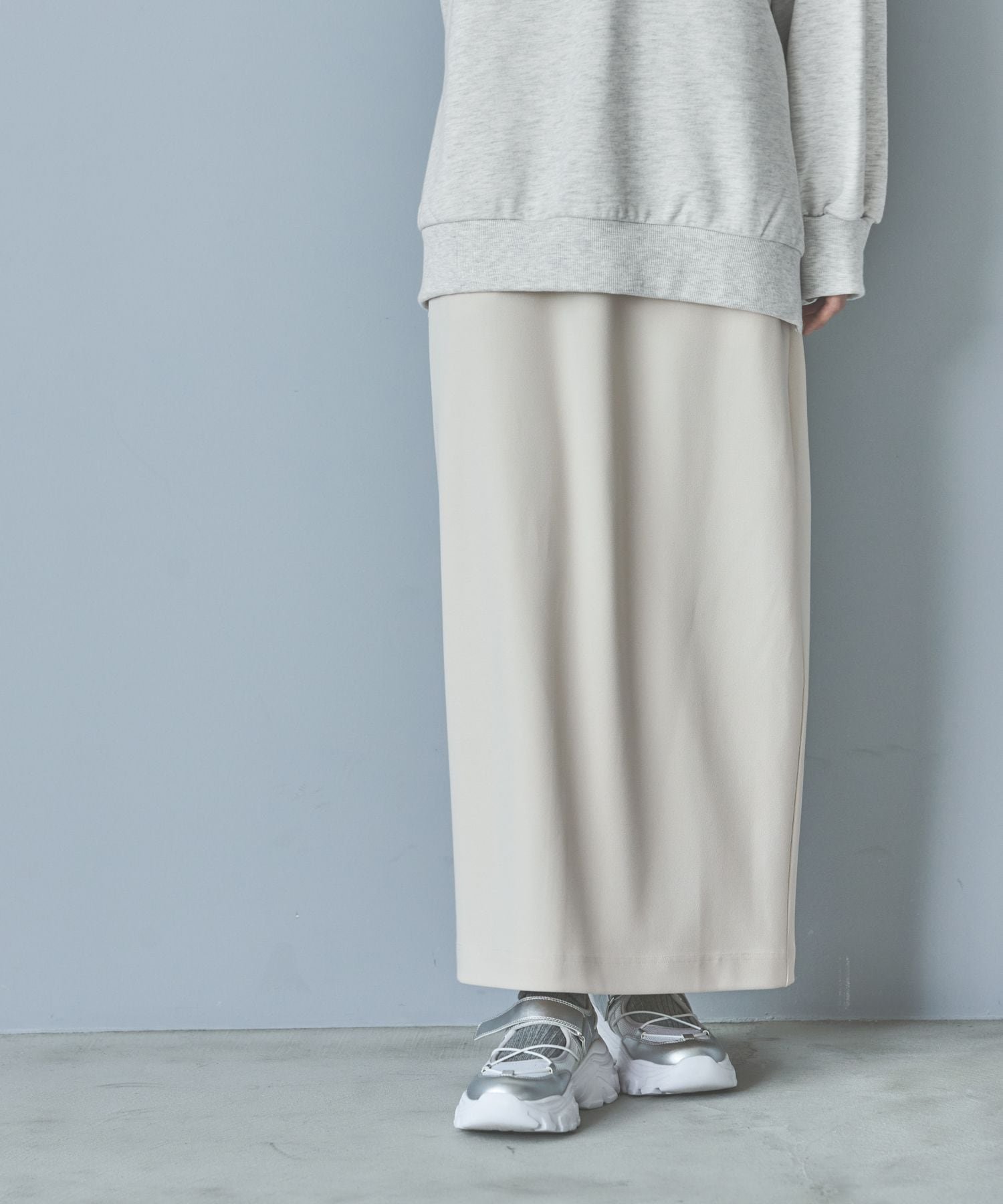 【ラコレ/LAKOLE】の選べる着丈 ジョーゼットナロースカート インテリア・キッズ・メンズ・レディースファッション・服の通販 founy(ファニー) 　ファッション　Fashion　レディースファッション　WOMEN　スカート　Skirt　ジョーゼット　Georgette　スリット　Slit　エレガント 上品　Elegant　グレージュ|ID: prp329100004557401 ipo3291000000032355687