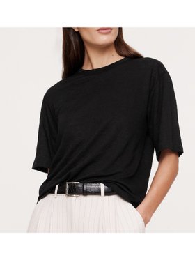 【バナナ リパブリック/BANANA REPUBLIC】のSS LINEN RELAXED CREW 人気、トレンドファッション・服の通販 founy(ファニー) ファッション Fashion レディースファッション WOMEN ジャケット Jacket リネン Linen 吸水 Water Absorption 夏 Summer |ID:prp329100004557402