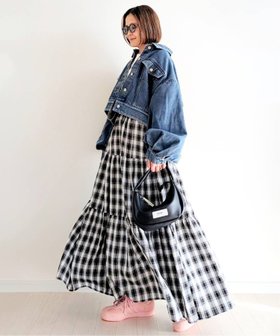 【ノッチ/notch】の【 notch. by yui 】チェックティアードスカート 人気、トレンドファッション・服の通販 founy(ファニー) ファッション Fashion レディースファッション Ladies' Fashion Online スカート Skirt ティアードスカート Tiered Skirts コラボ Collaboration チェック Check ティアードスカート Tiered Skirt 定番 Standard 人気 Popularity フェミニン Feminine おすすめ Recommend 2025年 2025 2025春夏・S/S Ss,Spring/Summer,2025 |ID:prp329100004557404