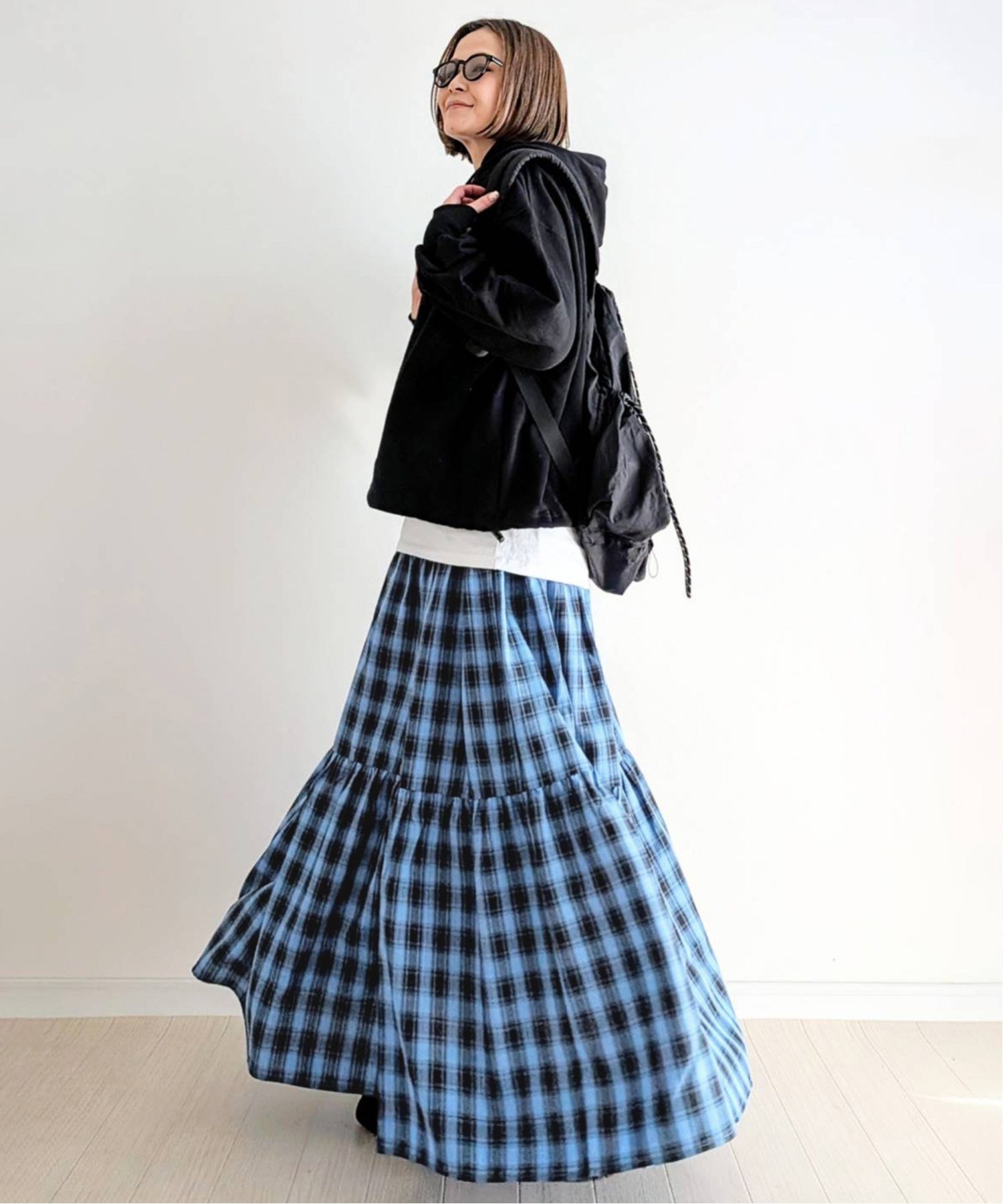 【ノッチ/notch】の【 notch. by yui 】チェックティアードスカート インテリア・キッズ・メンズ・レディースファッション・服の通販 founy(ファニー) 　ファッション　Fashion　レディースファッション　Ladies' Fashion Online　スカート　Skirt　ティアードスカート　Tiered Skirts　コラボ　Collaboration　チェック　Check　ティアードスカート　Tiered Skirt　定番　Standard　人気　Popularity　フェミニン　Feminine　おすすめ　Recommend　2025年　2025　2025春夏・S/S　Ss,Spring/Summer,2025　ブルー|ID: prp329100004557404 ipo3291000000032606714
