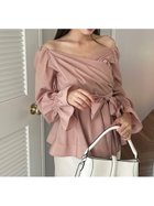 【フレイ アイディー/FRAY I.D】のUVカット 【LIMITED】2wayオフショルブラウス 人気、トレンドファッション・服の通販 founy(ファニー) ファッション Fashion レディースファッション Ladies' Fashion Online トップス・カットソー Tops/Tshirt シャツ/ブラウス Shirts/Blouses オフショルダー Off Shoulder シアー Sheer シェイプ Shape ストレート Straight ドレープ Drape リボン Ribbon 夏 Summer ビジネス 仕事 通勤 Business thumbnail PNK[066]|ID: prp329100004557429 ipo3291000000032589723
