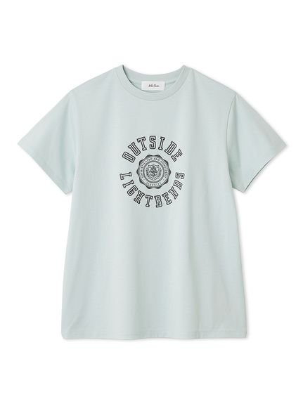 【ミラオーウェン/Mila Owen】のコンパクトスリーブカレッジTシャツ インテリア・キッズ・メンズ・レディースファッション・服の通販 founy(ファニー) 　ファッション　Fashion　レディースファッション　Fashion for Women　トップス・カットソー　Cut & Sew Tops　シャツ・ブラウス・オフィスカジュアル　Elegant Blouses & Button-Ups　ロングTシャツ・Tシャツ　Longline T-Shirts & Tees　コンパクト　Compact, Small Size　ジャケット　Jacket, Outerwear　バランス　Balance, Style Balance　フェミニン　Feminine, Girly　プリント　Print, Printed Pattern　人気　Popular, Best Seller　定番　Standard, Basic Item　MNT[021]|ID: prp329100004557484 ipo3291000000032713821