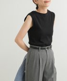 【アーバンリサーチ ドアーズ/URBAN RESEARCH DOORS】の針抜きノースリーブカットソー BLACK|ID: prp329100004557486 ipo3291000000032712773