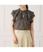【イネド/INED】のラッフルカラードッキングプルオーバー 人気、トレンドファッション・服の通販 founy(ファニー) ファッション Fashion レディースファッション Fashion for Women トップス・カットソー Cut & Sew Tops カジュアルプルオーバー・ニットトップス Pullovers & Knit Tops / Casual Pullovers オーガンジー Organza Fabric シルケット Silket, Silky Cotton スリット Slit, Slit Detail フリル Frill, Ruffle thumbnail モカチャ|ID: prp329100004557489 ipo3291000000033162425