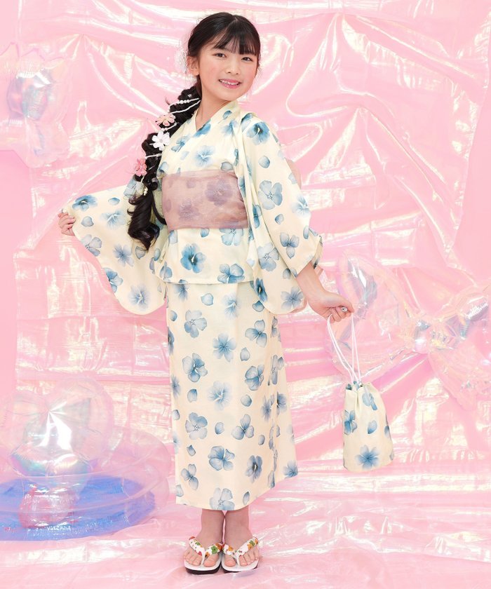 【その他のブランド/Other】の【浴衣3点セット】綿100% セパレート 着付け 簡単 子供服 キッズ 女の子 インテリア・キッズ・メンズ・レディースファッション・服の通販 founy(ファニー) https://founy.com/ ファッション Fashion キッズファッション Fashion for Kids おすすめ Recommended / Our Picks オーガンジー Organza Fabric キャミワンピース Cami Dress, Slip Dress セパレート Separate, Two-Piece ラップ Wrap, Wrap Design レース Lace, Lace Fabric 吸水 Absorbent, Quick-Dry |ID: prp329100004557521 ipo3291000000032986148