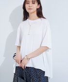 【インディヴィ/INDIVI】の【バックシャン】デザインTブラウス ホワイト|ID: prp329100004557527 ipo3291000000032623542