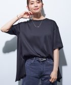 【インディヴィ/INDIVI】の【バックシャン】デザインTブラウス ブラック|ID: prp329100004557527 ipo3291000000032623544