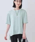 【インディヴィ/INDIVI】の【バックシャン】デザインTブラウス サックスブルー|ID: prp329100004557527 ipo3291000000032623546
