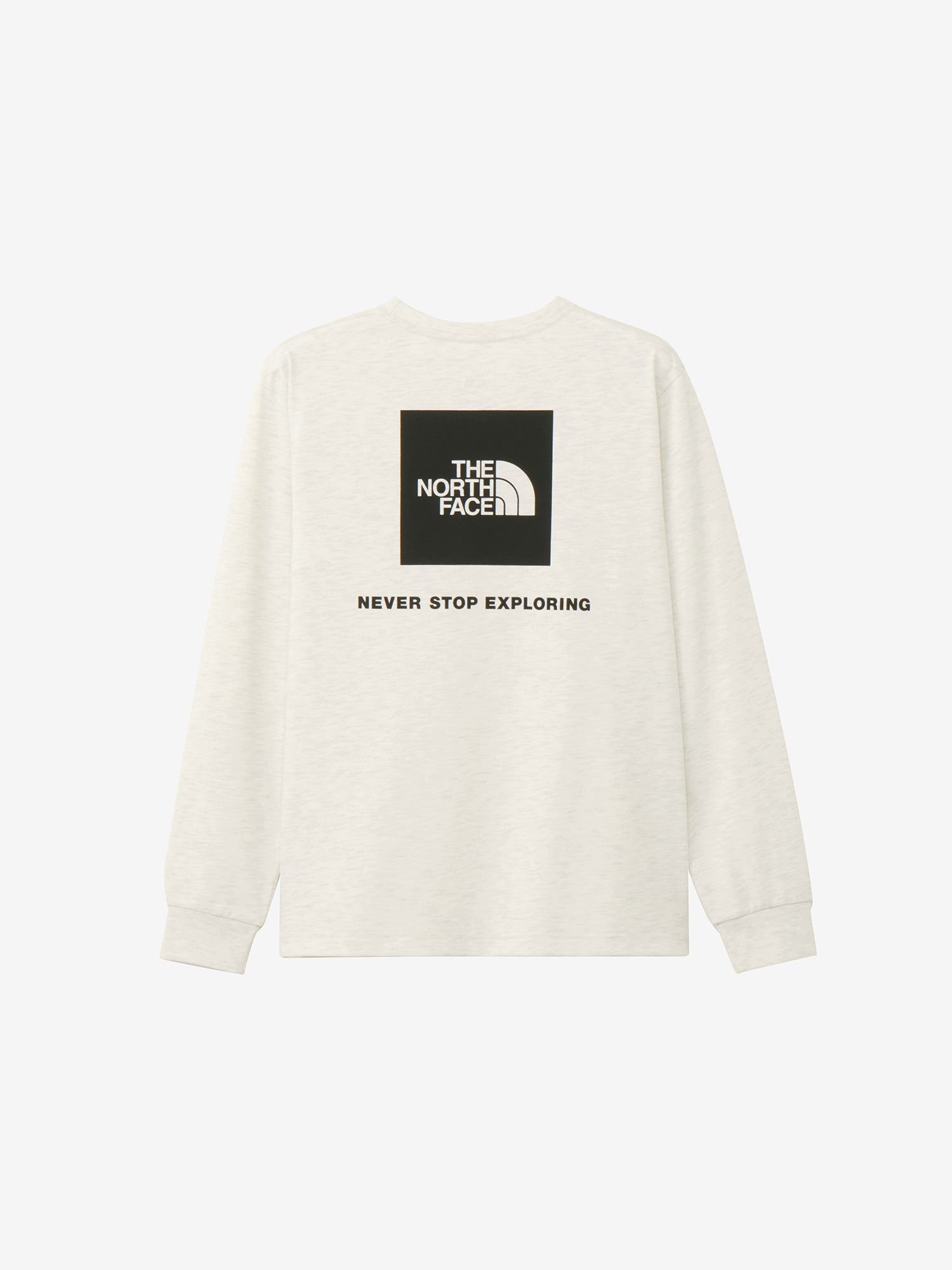 【ザ ノース フェイス/THE NORTH FACE】のロングスリーブバックスクエアロゴティー(レディース) インテリア・キッズ・メンズ・レディースファッション・服の通販 founy(ファニー) 　ファッション　Fashion　レディースファッション　Fashion for Women　バッグ　Bags　スクエア　Square, Square Shape　長袖　Long Sleeve, Full Sleeve　ホワイトミックスグレー|ID: prp329100004557553 ipo3291000000033443328