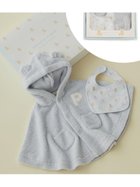 【ジェラート ピケ/gelato pique / KIDS】の【ラッピング済み】【BABY】ベアポンチョ スタイ2点セット ギフトBOX BLU[086]|ID: prp329100004557554 ipo3291000000032739182