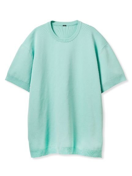 【ミラオーウェン/Mila Owen】のオーバーサイズニットTシャツ【ウォッシャブル】 インテリア・キッズ・メンズ・レディースファッション・服の通販 founy(ファニー) 　ファッション　Fashion　レディースファッション　Fashion for Women　トップス・カットソー　Cut & Sew Tops　ニット　Knit Tops & Sweaters　シャツ・ブラウス・オフィスカジュアル　Elegant Blouses & Button-Ups　ロングTシャツ・Tシャツ　Longline T-Shirts & Tees　ウォッシャブル　Machine Washable　エレガント 上品　Elegant　フォルム　Silhouette, Form　定番　Standard, Basic Item　MNT[021]|ID: prp329100004557571 ipo3291000000033887290
