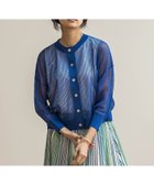 【メイソングレイ/MAYSON GREY】の透かし柄編みニットカーディガン≪手洗い可能≫ 人気、トレンドファッション・服の通販 founy(ファニー) ファッション Fashion レディースファッション Fashion for Women トップス・カットソー Cut & Sew Tops ニット Knit Tops & Sweaters カーディガン・羽織り Layered Style Cardigans アクリル Acrylic Material カーディガン Cardigan, Knitwear コンパクト Compact, Small Size サマー Summer, Summer Style ストレッチ Stretch, Stretchy Fabric 透かし Cut-Out, Lacework タンク Tank Top, Sleeveless Top メタル Metal, Metal Parts ワイド Wide, Wide Fit おすすめ Recommended / Our Picks thumbnail ブルー|ID: prp329100004557609 ipo3291000000033283887