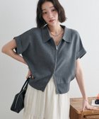 【ディスコート/Discoat】の衿付きWジップ半袖カーディガン 人気、トレンドファッション・服の通販 founy(ファニー) ファッション Fashion レディースファッション WOMEN トップス・カットソー Tops/Tshirt カーディガン Cardigans カーディガン Cardigan ジップ Zip バランス Balance ロールアップ Roll Up ワンポイント One Point 半袖 Short Sleeve 夏 Summer 定番 Standard 羽織 Haori thumbnail チャコールグレー|ID: prp329100004557613 ipo3291000000032375003