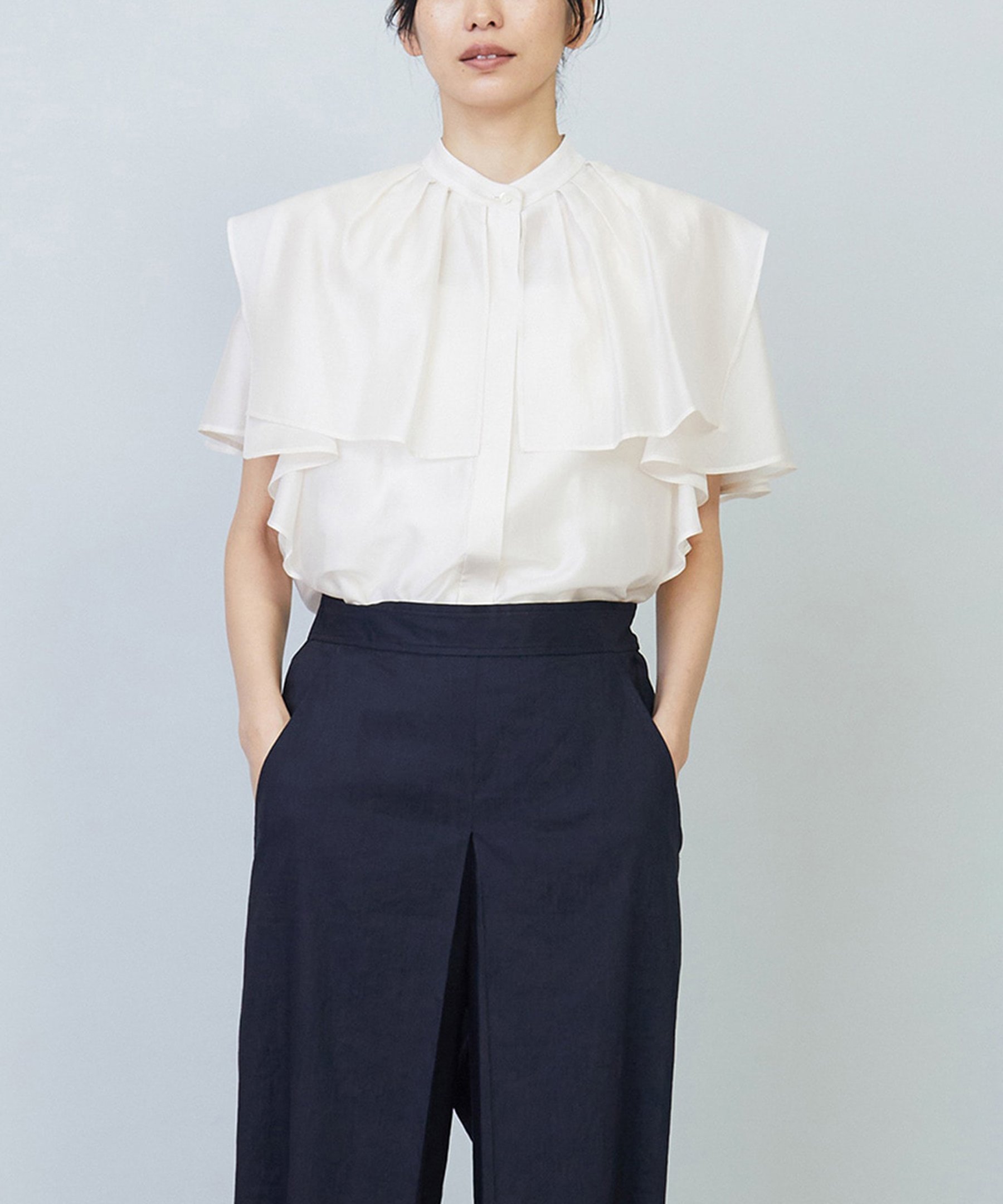 【その他のブランド/Other】の【WEB限定】シアーテンセルラッフルブラウス 人気、トレンドファッション・服の通販 founy(ファニー) 　ファッション　Fashion　メンズファッション　Men's Style Online　シアー　Sheer　フリル　Frills　 other-1|ID: prp329100004557625 ipo3291000000032628267