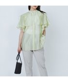 【その他のブランド/Other】の【WEB限定】シアーテンセルラッフルブラウス Lime|ID: prp329100004557625 ipo3291000000032628269
