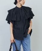 【その他のブランド/Other】の【WEB限定】シアーテンセルラッフルブラウス Black|ID: prp329100004557625 ipo3291000000032628270