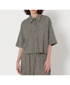 【ビューティ&ユース ユナイテッドアローズ/BEAUTY&YOUTH / UNITED ARROWS】の6(ROKU) パイル ジャカード ストライプ シャツ MD.GRAY|ID: prp329100004557652 ipo3291000000032711466