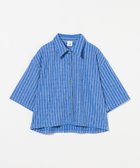 【ビューティ&ユース ユナイテッドアローズ/BEAUTY&YOUTH / UNITED ARROWS】の6(ROKU) パイル ジャカード ストライプ シャツ COBALT|ID: prp329100004557652 ipo3291000000032711468
