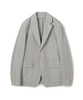 【トゥモローランド/TOMORROWLAND / MEN】のウールポリエステル サッカー シングルブレステッド3Bジャケット 人気、トレンドファッション・服の通販 founy(ファニー) ファッション Fashion メンズファッション Fashion for Men アイビー Ivy Pattern サッカー Seersucker, Summer Fabric ジャケット Jacket, Outerwear ストライプ Stripe, Striped Pattern メタル Metal, Metal Parts 夏 Summer 軽量 Lightweight, Ultra Light |ID:prp329100004557660
