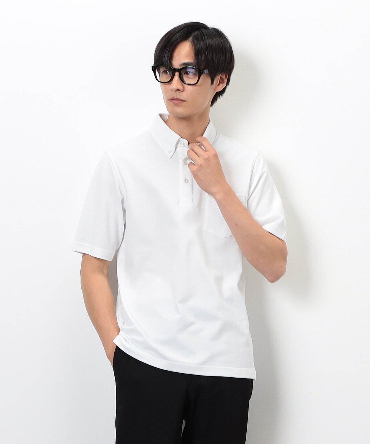 【コムサイズム/COMME CA ISM / MEN】の【吸水速乾】カノコポロシャツ インテリア・キッズ・メンズ・レディースファッション・服の通販 founy(ファニー) 　ファッション　Fashion　メンズファッション　Fashion for Men　インナー　Innerwear　シンプル　Simple, Minimal　スマート　Smart, Elegant　スリット　Slit, Slit Detail　ダウン　Down, Puffer　ビジネス 仕事 通勤　Business / Work / Commuting　フィット　Fit, Slim Fit　ベーシック　Basic, Essential　ポロシャツ　Polo Shirt, Collared Tee　吸水　Absorbent, Quick-Dry　ホワイト|ID: prp329100004557664 ipo3291000000032739395