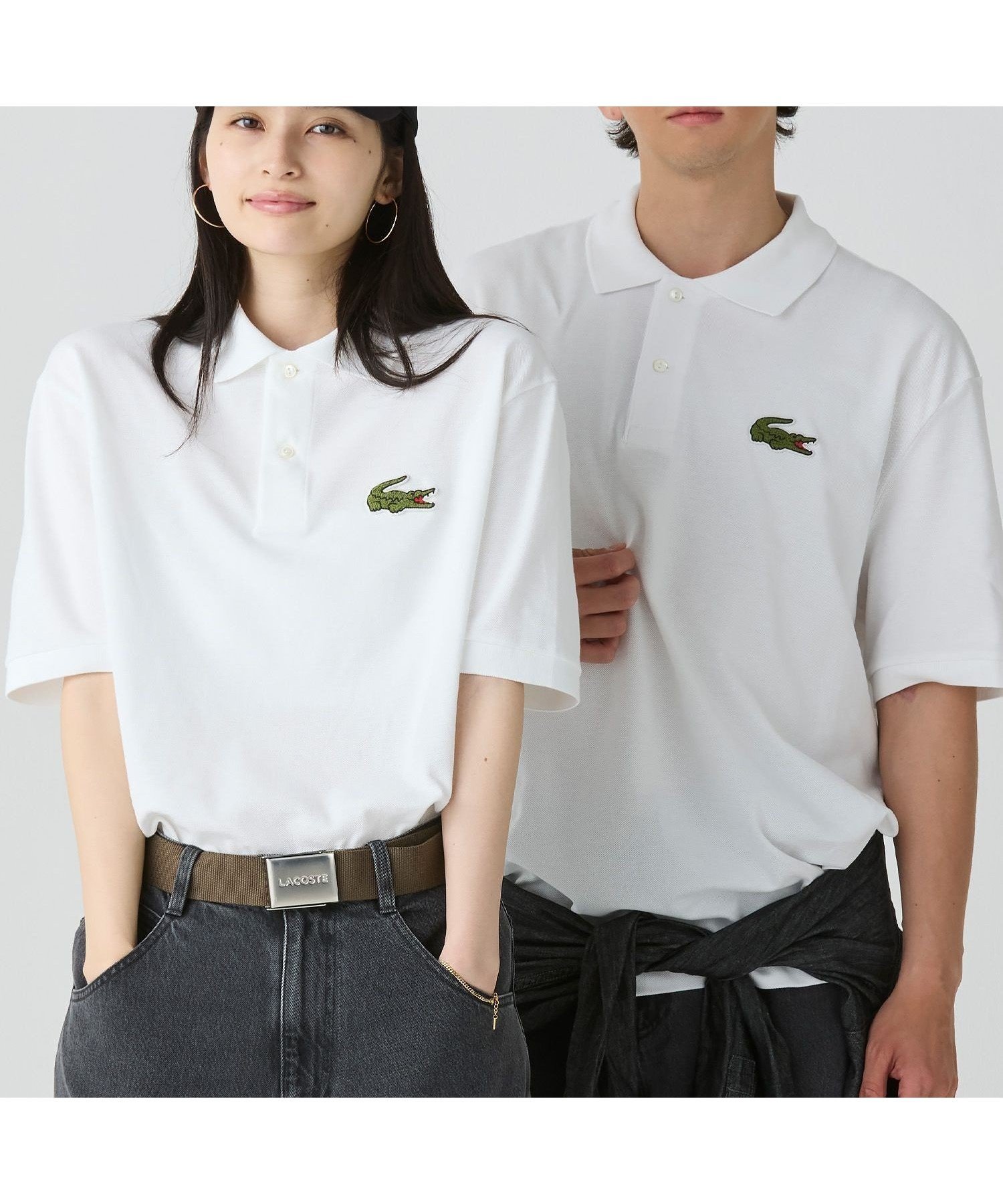 【ラコステ/LACOSTE】のL.12.12ルーズフィット ドロップショルダー 鹿の子半袖ポロシャツ インテリア・キッズ・メンズ・レディースファッション・服の通販 founy(ファニー) 　ファッション　Fashion　レディースファッション　Ladies' Fashion Online　トップス・カットソー　Tops/Tshirt　シャツ/ブラウス　Shirts/Blouses　ポロシャツ　Polo Shirts　エレガント 上品　Elegant　ショルダー　Shoulder　ドロップ　Drop　フィット　Fit　ポロシャツ　Polo Shirt　ルーズ　Loose　半袖　Short Sleeve　鹿の子　Pique　ホワイト|ID: prp329100004557667 ipo3291000000032673810
