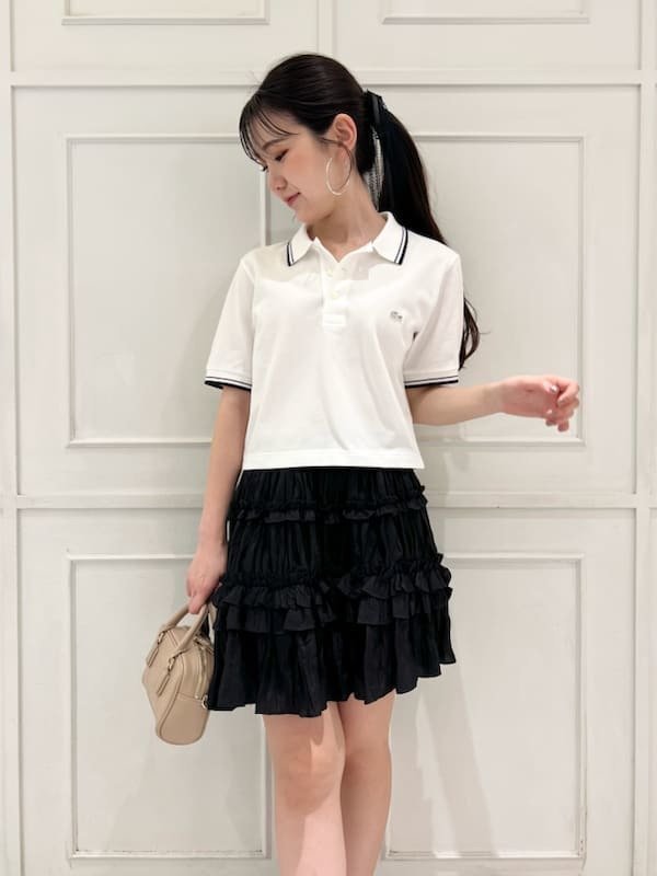 【スナイデル/SNIDEL】のLACOSTE/ポロシャツ 人気、トレンドファッション・服の通販 founy(ファニー) 　ファッション　Fashion　レディースファッション　WOMEN　トップス・カットソー　Tops/Tshirt　シャツ/ブラウス　Shirts/Blouses　ポロシャツ　Polo Shirts　ウェーブ　Wave　春　Spring　クラシカル　Classical　クロップド　Cropped　シンプル　Simple　ストレート　Straight　スポーツ　Sports　スポーティ　Sporty　トレンド　Trend　人気　Popularity　パステル　Pastel　フォーマル　Formal　ボーダー　Border　ポロシャツ　Polo Shirt　S/S・春夏　Ss・Spring/Summer　おすすめ　Recommend　夏　Summer　 other-1|ID: prp329100004557712 ipo3291000000032218370