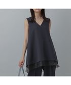 【グローバルワーク/GLOBAL WORK】のVネックノースリーブチュニック/MATINEE LINE/327902 人気、トレンドファッション・服の通販 founy(ファニー) ファッション Fashion レディースファッション Fashion for Women トップス・カットソー Cut & Sew Tops キャミソール&ノースリーブ Camisoles & Sleeveless Tops Vネックトップス V-Neck Tops / V-Cut Neckline Shirts オーガンジー Organza Fabric ストレッチ Stretch, Stretchy Fabric セットアップ Set-Up, Coordinated Outfit チュニック Tunic, Long Top ノースリーブ Sleeveless, No-Sleeve ボトム Bottoms, Lower Wear thumbnail ネイビー88|ID: prp329100004557739 ipo3291000000033389853