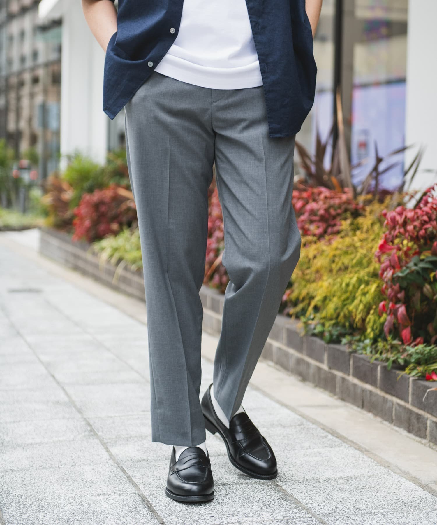 【アーバンリサーチ ドアーズ/URBAN RESEARCH DOORS / MEN】の『吸水速乾/接触冷感/防シワ』『一部WEB限定』UTILITY EASY イージートラウザー インテリア・キッズ・メンズ・レディースファッション・服の通販 founy(ファニー) 　ファッション　Fashion　メンズファッション　Men's Style Online　ウォッシャブル　Washable　カットソー　Cut And Sew　カーディガン　Cardigan　吸水　Water Absorption　サンダル　Sandals　ジャケット　Jacket　スニーカー　Sneakers　センター　Center　テーパード　Tapered　定番　Standard　S/S・春夏　Ss・Spring/Summer　おすすめ　Recommend　夏　Summer　2025年　2025　2025春夏・S/S　Ss,Spring/Summer,2025　GRAY|ID: prp329100004557742 ipo3291000000032673270