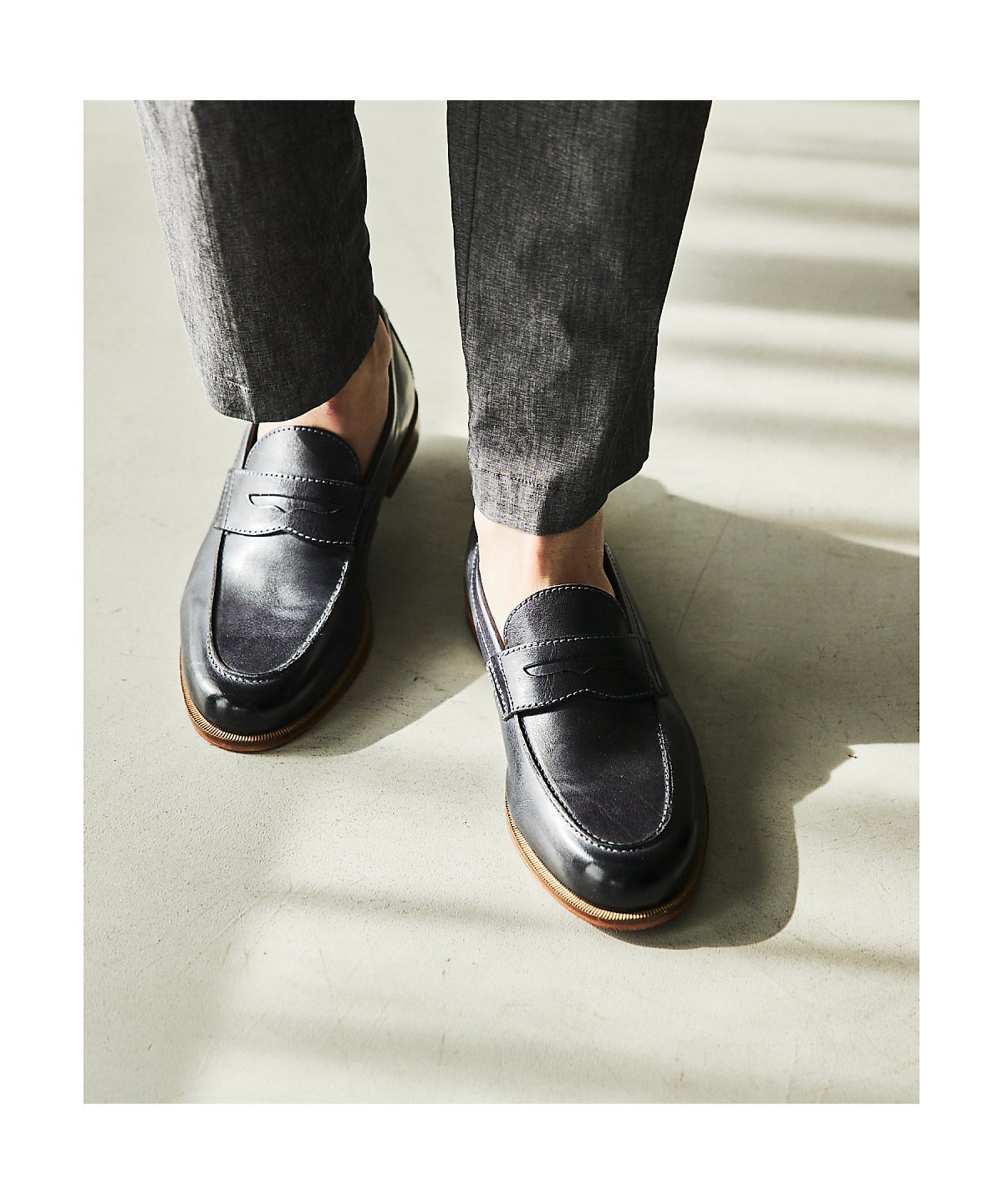 【アルフレッド バニスター/alfredoBANNISTER / MEN】の【WEB限定】コインローファー/ ベジタブルタンニンレザー使用 インテリア・キッズ・メンズ・レディースファッション・服の通販 founy(ファニー) 　ファッション　Fashion　メンズファッション　Men's Style Online　インソール　Insole　クッション　Cushion　スラックス　Slacks　セットアップ　Set Up　デニム　Denim　人気　Popularity　ラウンド　Round　ラバー　Rubber　ビジネス 仕事 通勤　Business　ネイビー|ID: prp329100004557764 ipo3291000000032627580