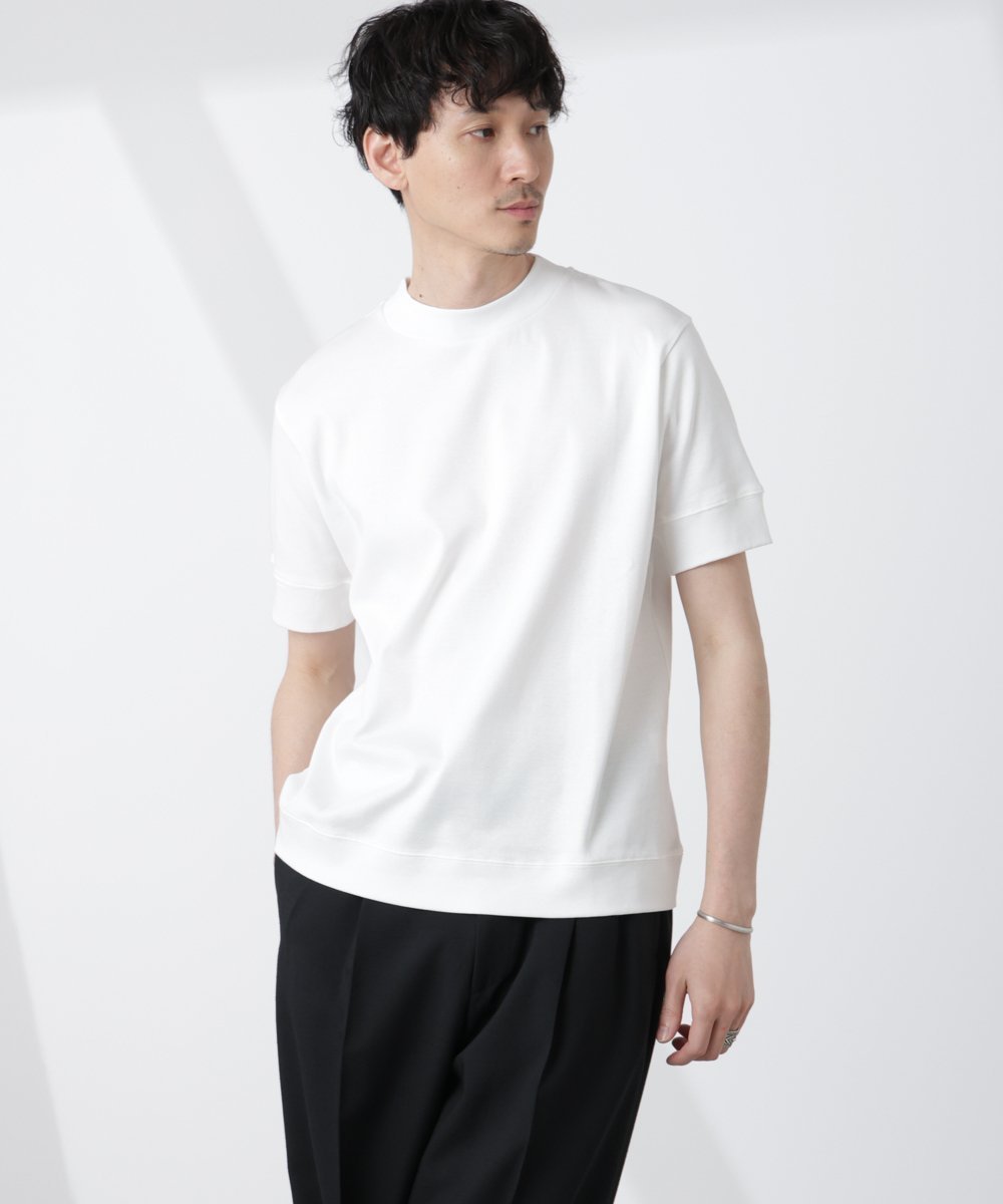 【ナノ ユニバース/nano universe / MEN】のFORMAL JERSEY モックネックカットソー半袖 インテリア・キッズ・メンズ・レディースファッション・服の通販 founy(ファニー) 　ファッション　Fashion　メンズファッション　MEN　トップス・カットソー　Tops/Tshirt/Men　インナー　Inner　シルク　Silk　シルケット　Mercerization　シンプル　Simple　スタンダード　Standard　スラックス　Slacks　スリム　Slim　セットアップ　Set Up　ドレス　Dress　半袖　Short Sleeve　モックネック　Mock Neck　おすすめ　Recommend　2025年　2025　2025春夏・S/S　Ss,Spring/Summer,2025　ホワイト|ID: prp329100004557766 ipo3291000000032218771