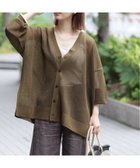 【ジャーナルスタンダード レリューム/JOURNAL STANDARD relume】のメッシュカーディガン カーキ|ID: prp329100004557772 ipo3291000000032609090