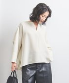 【ユナイテッドアローズ/UNITED ARROWS】のCOMFY スリットノーカラー プルオーバー -吸水速乾 UVカット ウォッシャブル- OFF WHITE|ID: prp329100004557776 ipo3291000000033579268