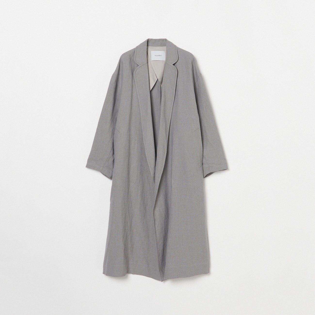 【エリオポール/heliopole】のDUNGAREES LINEN LONG COAT 人気、トレンドファッション・服の通販 founy(ファニー) 　ファッション　Fashion　レディースファッション　Ladies' Fashion Online　アウター　Coat Outerwear　コート　Coats　ガウン　Gown　ベーシック　Basic　リネン　Linen　夏　Summer　定番　Standard　春　Spring　羽織　Haori　 other-1|ID: prp329100004557797 ipo3291000000032609507