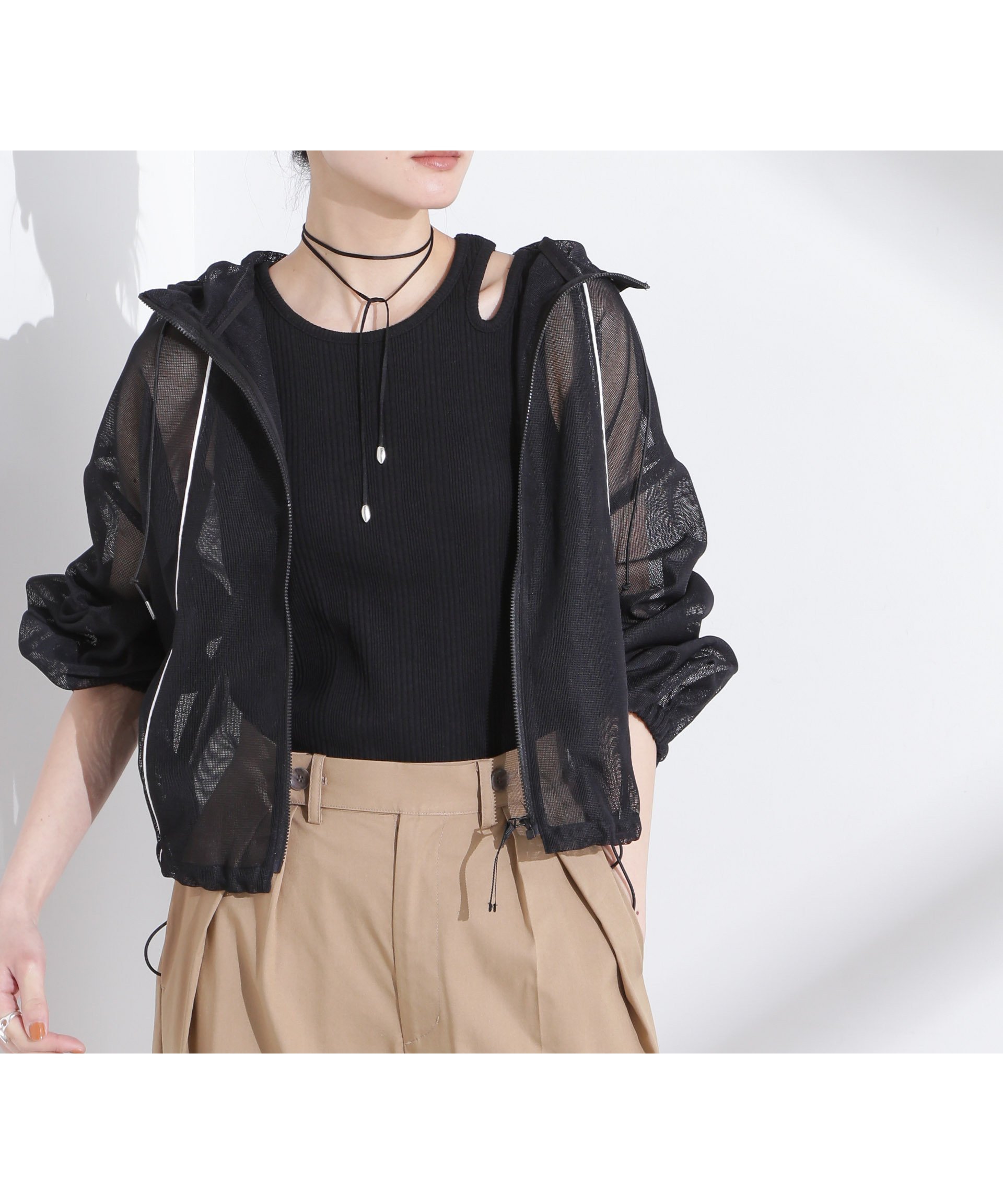 【ナノ ユニバース/nano universe】の配色パイピングメッシュブルゾン インテリア・キッズ・メンズ・レディースファッション・服の通販 founy(ファニー) 　ファッション　Fashion　レディースファッション　WOMEN　アウター　Coat Outerwear　ブルゾン　Blouson/Jackets　ウォッシャブル　Washable　シアー　Sheer　スポーティ　Sporty　トレンド　Trend　バルーン　Balloon　パイピング　Piping　ブルゾン　Blouson　ベーシック　Basic　メッシュ　Mesh　おすすめ　Recommend　夏　Summer　2025年　2025　2025春夏・S/S　Ss,Spring/Summer,2025　ブラック|ID: prp329100004557834 ipo3291000000032345995
