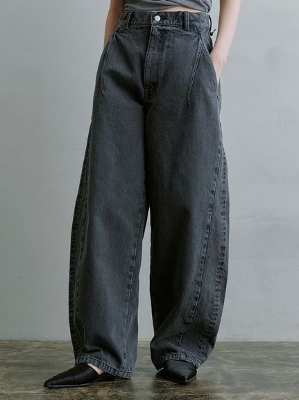 【ミースロエ/MIESROHE】のバルーン構築デニムパンツ インテリア・キッズ・メンズ・レディースファッション・服の通販 founy(ファニー) 　雑誌掲載アイテム　Magazine Picks & Fashion Features　ファッション雑誌　Fashion Magazines　ヴェリィ　VERY　ファッション　Fashion　レディースファッション　Fashion for Women　パンツ　Pants & Trousers　デニムパンツ・ジーンズ・美脚デニム　Denim Jeans & Pants　6月号　June Issue, Jun. Edition　シンプル　Simple, Minimal　デニム　Denim, Jeans Material　バルーン　Balloon, Balloon Silhouette　パターン　Pattern, Design Print　フロント　Front, Front Design　ポケット　Pocket, Pocket Detail　雑誌　Magazine, Fashion Magazine　GRY[006]|ID: prp329100004558042 ipo3291000000032747903