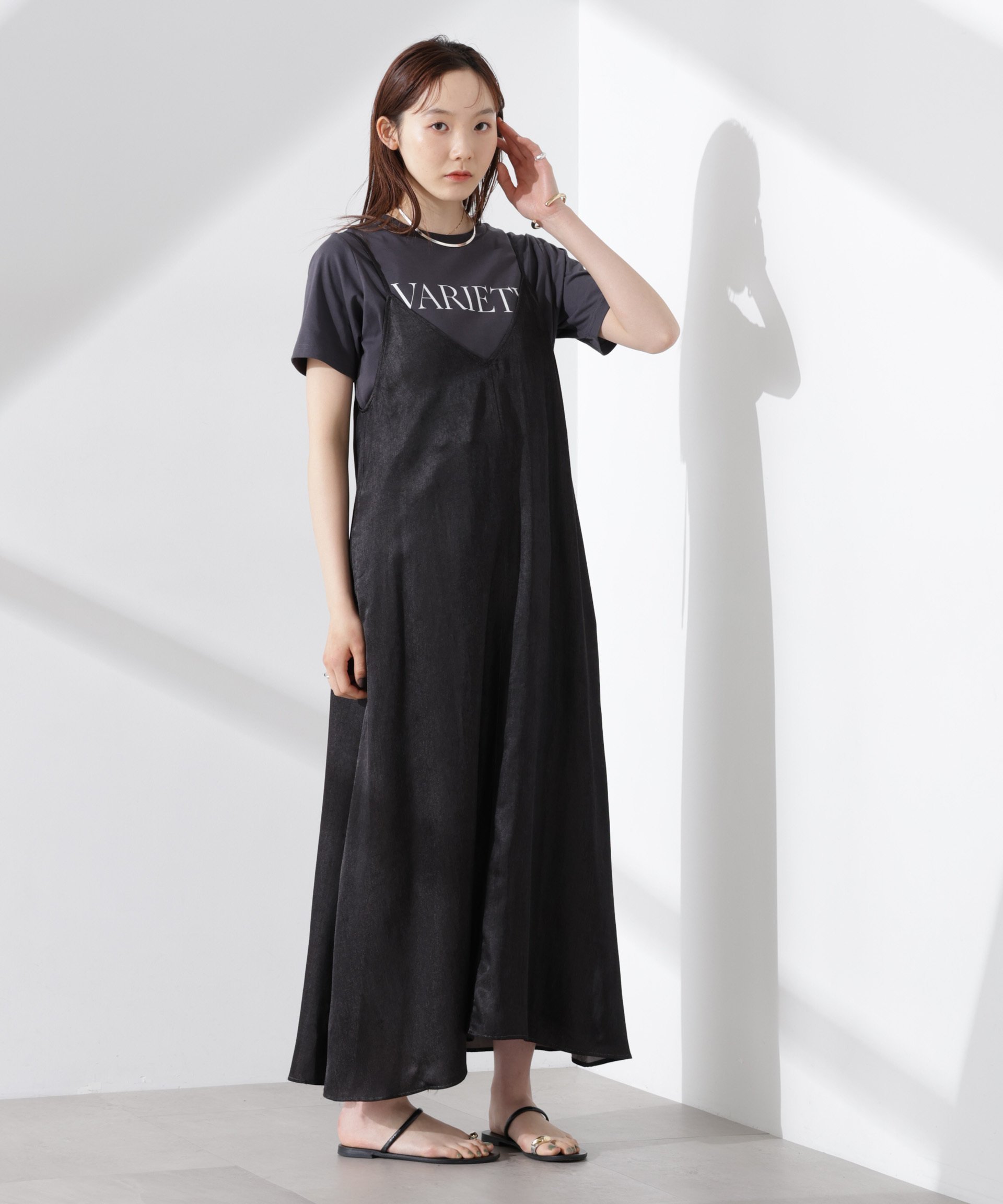 【ナノ ユニバース/nano universe】のキャミソールフレアワンピース インテリア・キッズ・メンズ・レディースファッション・服の通販 founy(ファニー) 　ファッション　Fashion　レディースファッション　WOMEN　ワンピース　Dress　キャミワンピース　Cami Dress　サマー　Summer　シンプル　Simple　フェミニン　Feminine　フレア　Flare　プレーン　Plane　リラックス　Relax　ロング　Long　エレガント 上品　Elegant　2025年　2025　2025春夏・S/S　Ss,Spring/Summer,2025　ブラック|ID: prp329100004558076 ipo3291000000032222512