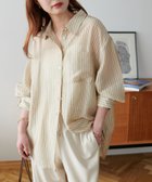 【ディスコート/Discoat】のシアーストライプシャツ《WEB限定カラーあり》 人気、トレンドファッション・服の通販 founy(ファニー) ファッション Fashion レディースファッション WOMEN トップス・カットソー Tops/Tshirt シャツ/ブラウス Shirts/Blouses ショルダー Shoulder ストライプ Stripe ドロップ Drop ポケット Pocket 夏 Summer 春 Spring S/S・春夏 Ss・Spring/Summer thumbnail ベージュ|ID: prp329100004558111 ipo3291000000032300806