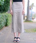 【ドレステリア/DRESSTERIOR】の【洗える/後ろウエストゴム】リネンブレンドタイトスカート 人気、トレンドファッション・服の通販 founy(ファニー) ファッション Fashion レディースファッション Fashion for Women スカート Skirts 洗える Machine Washable ストレッチ Stretch, Stretchy Fabric タイトスカート Pencil Skirt, Tight Skirt パッチ Patch, Appliqué ブルゾン Blouson, Bomber Jacket ポケット Pocket, Pocket Detail 夏 Summer thumbnail ベージュ|ID: prp329100004558130 ipo3291000000032711632