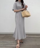 【ジュノア/JUNOAH】のスタンドカラーマーメイドワンピース 人気、トレンドファッション・服の通販 founy(ファニー) ファッション Fashion レディースファッション Fashion for Women ワンピース Dresses thumbnail ライトグレー|ID: prp329100004558132 ipo3291000000033862536