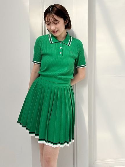 【スナイデル/SNIDEL】のLACOSTE/スカート インテリア・キッズ・メンズ・レディースファッション・服の通販 founy(ファニー) 　ファッション　Fashion　レディースファッション　Fashion for Women　スカート　Skirts　おすすめ　Recommended / Our Picks　クラシカル　Classical, Vintage-Inspired　スポーツ　Sports, Activewear　セットアップ　Set-Up, Coordinated Outfit　パステル　Pastel, Soft Color　フォーマル　Formal, Dressy　プリーツ　Pleats, Pleated　ポロシャツ　Polo Shirt, Collared Tee　ミニスカート　Mini Skirt, Short Skirt　ワンポイント　One Point, Statement Accent　人気　Popular, Best Seller　夏　Summer　春　Spring　S/S・春夏　SS, Spring/Summer, Warm Season　GRN[024]|ID: prp329100004558134 ipo3291000000032738045