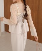 【バブ ブージュルード/Bab Bou Jeloud】の【低身長向けサイズあり】イージージョーゼットペプラムキャミワンピース IVORY|ID: prp329100004558166 ipo3291000000032223472