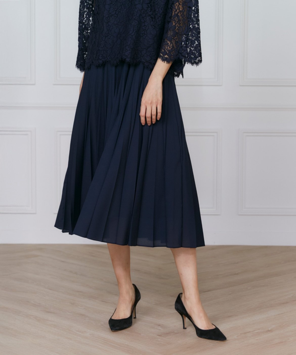 【イネド/INED】のシフォンプリーツスカート インテリア・キッズ・メンズ・レディースファッション・服の通販 founy(ファニー) 　ファッション　Fashion　レディースファッション　Fashion for Women　スカート　Skirts　プリーツスカート / 上品フェミニンスタイル　Pleated Skirts　2025年　2025　2025春夏・S/S　Spring/Summer 2025 SS25　セレモニー　Ceremony　プリーツ　Pleats, Pleated　エレガント 上品　Elegant　入学式　Entrance Ceremony　卒業式　Graduation Ceremony　春　Spring　ネイビー|ID: prp329100004558175 ipo3291000000033020577