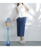 【ノエラ/Noela】のパールデニムナロースカート インディゴ|ID: prp329100004558183 ipo3291000000032636229
