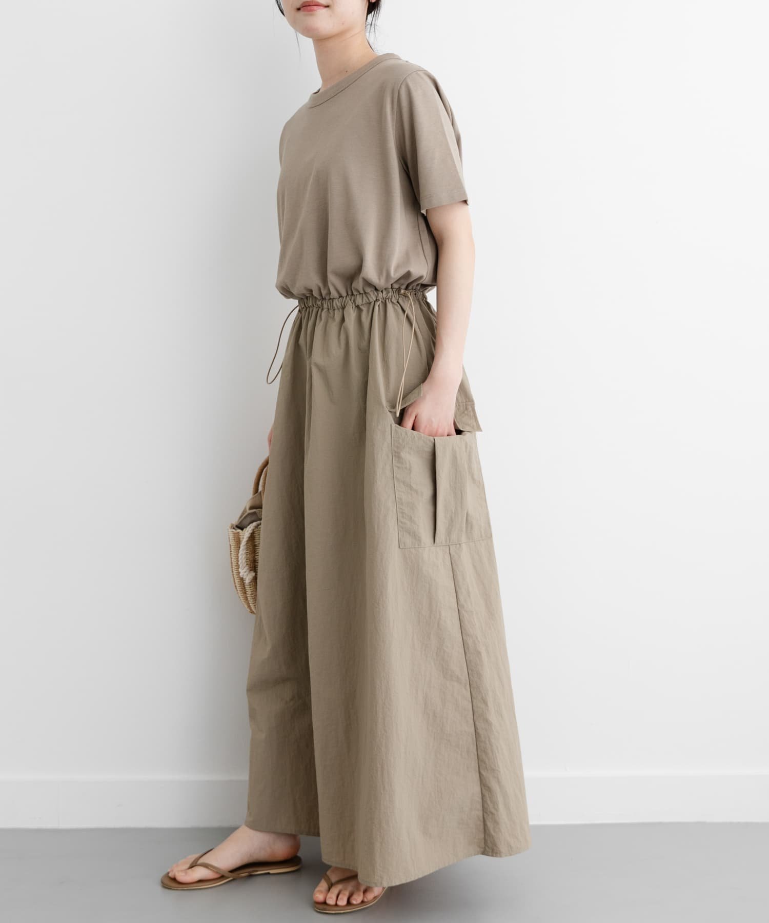 【アーバンリサーチ ドアーズ/URBAN RESEARCH DOORS】のFORK SPOON ドッキングワンピース 人気、トレンドファッション・服の通販 founy(ファニー) 　ファッション　Fashion　レディースファッション　WOMEN　ワンピース　Dress　2025年　2025　2025春夏・S/S　Ss,Spring/Summer,2025　アウトドア　Outdoor　ドッキング　Docking　ドローストリング　Drawstring　ベーシック　Basic　マキシ　Maxi　今季　This Season　夏　Summer　S/S・春夏　Ss・Spring/Summer　 other-1|ID: prp329100004558194 ipo3291000000032310362