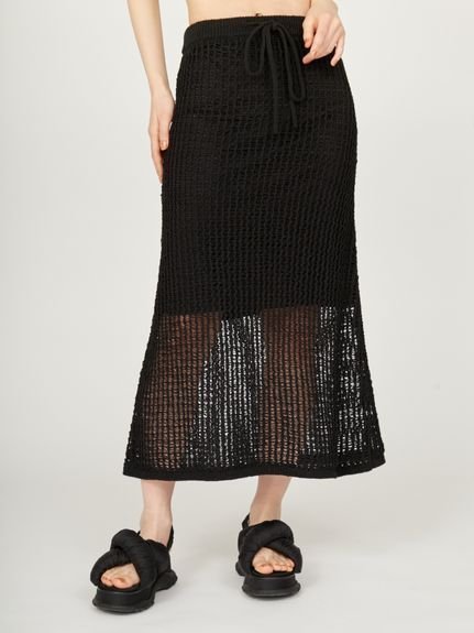 【エミ/emmi】のメッシュニットマーメイドスカート インテリア・キッズ・メンズ・レディースファッション・服の通販 founy(ファニー) 　ファッション　Fashion　レディースファッション　Fashion for Women　スカート　Skirts　キャミソール　Camisole, Spaghetti Strap Top　シンプル　Simple, Minimal　セットアップ　Set-Up, Coordinated Outfit　ポケット　Pocket, Pocket Detail　マーメイド　Mermaid, Fishtail Silhouette　BLK[009]|ID: prp329100004558211 ipo3291000000032723104