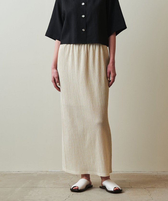 【ビューティ&ユース ユナイテッドアローズ/BEAUTY&YOUTH / UNITED ARROWS】のSteven Alan クレープ チェック イージー ロングスカート インテリア・キッズ・メンズ・レディースファッション・服の通販 founy(ファニー) https://founy.com/ ファッション Fashion レディースファッション Fashion for Women スカート Skirts ロングスカート Long Skirts / Maxi & Midi Skirts シアー Sheer, See-Through セットアップ Set-Up, Coordinated Outfit チェック Check, Plaid, Tartan ロング Long, Long-Length 春 Spring |ID: prp329100004558219 ipo3291000000032738108