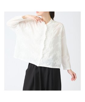【マーコート/MARcourt】のmizuiro ind レーススタンドカラーワイドシャツ 人気、トレンドファッション・服の通販 founy(ファニー) ファッション Fashion レディースファッション Fashion for Women トップス・カットソー Cut & Sew Tops シャツ・ブラウス・オフィスカジュアル Elegant Blouses & Button-Ups フロント Front, Front Design ポケット Pocket, Pocket Detail レース Lace, Lace Fabric ヴィンテージ Vintage Style エレガント 上品 Elegant 人気 Popular, Best Seller 羽織 Haori, Light Jacket 長袖 Long Sleeve, Full Sleeve |ID:prp329100004558220