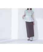 【ナチュラル ビューティー ベーシック/NATURAL BEAUTY BASIC】のナローリボンストレートスカート ダークブラウン1|ID: prp329100004558234 ipo3291000000032689504