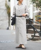 【リヴドロワ/RIVE DROITE】の【MONN×Yoshiiiiii】デニムシャツワンピース 人気、トレンドファッション・服の通販 founy(ファニー) ファッション Fashion レディースファッション WOMEN ワンピース Dress シャツワンピース Shirt Dresses デニム Denim ロング Long 人気 Popularity thumbnail ライトグレー|ID: prp329100004558258 ipo3291000000032224459