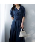 【スナイデル/SNIDEL】の【00サイズ/WEB限定カラーあり】カシュクールシャツワンピース NVY[089]|ID:prp329100004558271